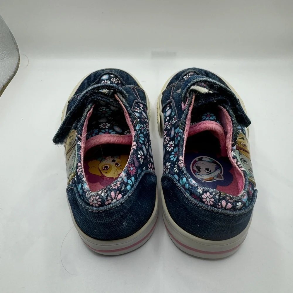 Paw Patrol Toddler Girl Size 6 Navy Blue Dog Sneakers